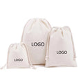 Custom Printed Logo Eco-friendly Reusable Small Gift Bag with Custom Color Cotton Canvas Drawstring Closure Dust Packing Bags