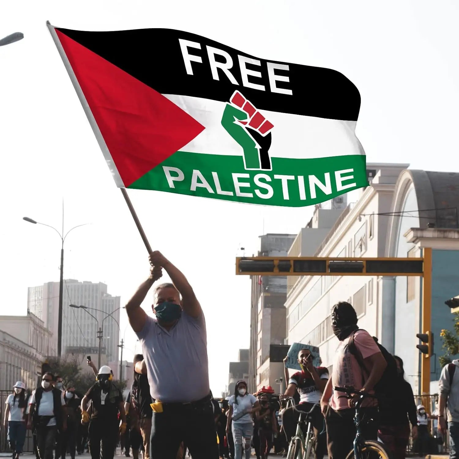Wholesale Free Palestine Flag 90x150cm 3x5ft Polyester Palestine Flag National Country Flag for Campaign