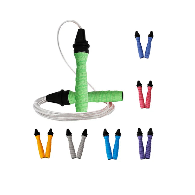 Fitness Handle Skipping Jump Rope with Sweatband Made of Durable Plastic
