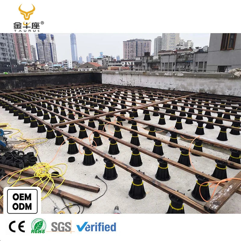 Adjustable Feet for Timber Decking Adjustable Height Pedestal Adjustable Leveling Feet for Decking