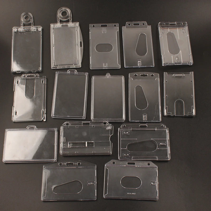 Custom Sublimation Transparent Hard Plastic Blank Card Holder