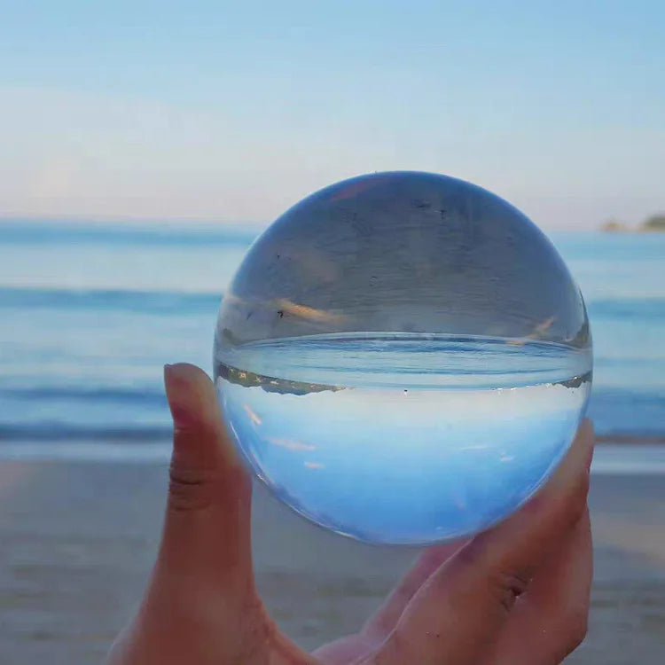 Hot Selling 40-80mm Solid Crystal Magic Ball Photography Tools Transparent Crystal Ball