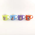 Lovely Casual Style Animal Decal Soft Touch Glazed Ceramic Coffee Mug Animal Print Ceramic Mug