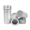 Easy Open Customized Hair Wax Stick Tube Aluminium Empty 80ML Beard Oil Storage Can Packaging Metal Silver Cosmetic Container
