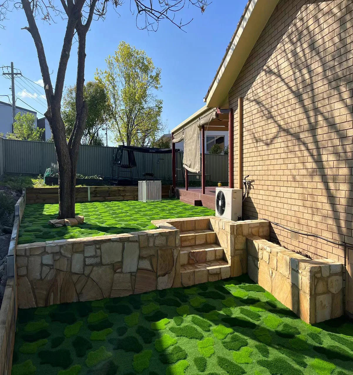 Customized Pattern Artificial Synthetic Grass Lawn Turf 3D Print Carpet for Golf Course Decoration