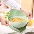 Plastic Kitchen Filter Colander Sieve Sink Pot Food Rice Washing Vegetable Strainers Mesh