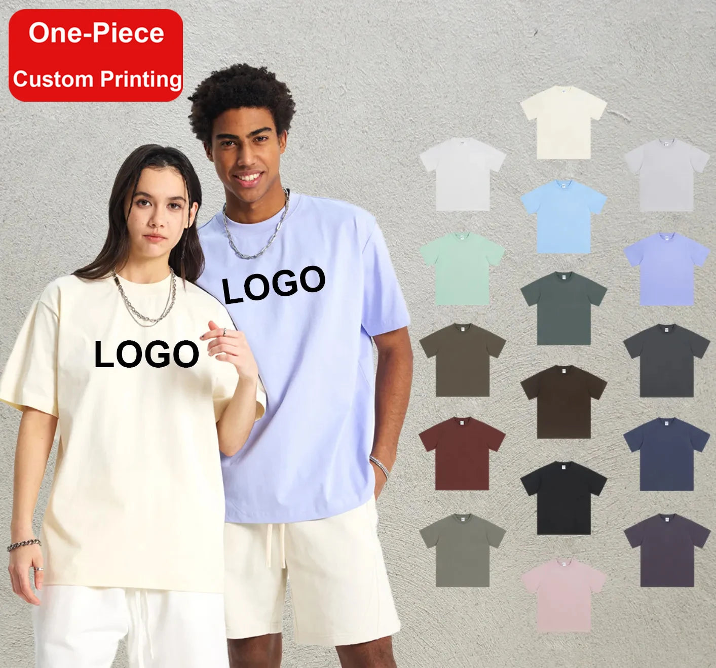 Men's Outdoor Street Wear Short-Sleeve T-Shirt 249g Quick Dry High Quality 100% Cotton Custom Logo Cool Feeling One Piece