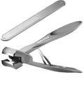 Professional Heavy-Duty Stainless Steel Nail Clippers Wide Toe Fingernail and Toenail Cutter Effortless and Mess-Free