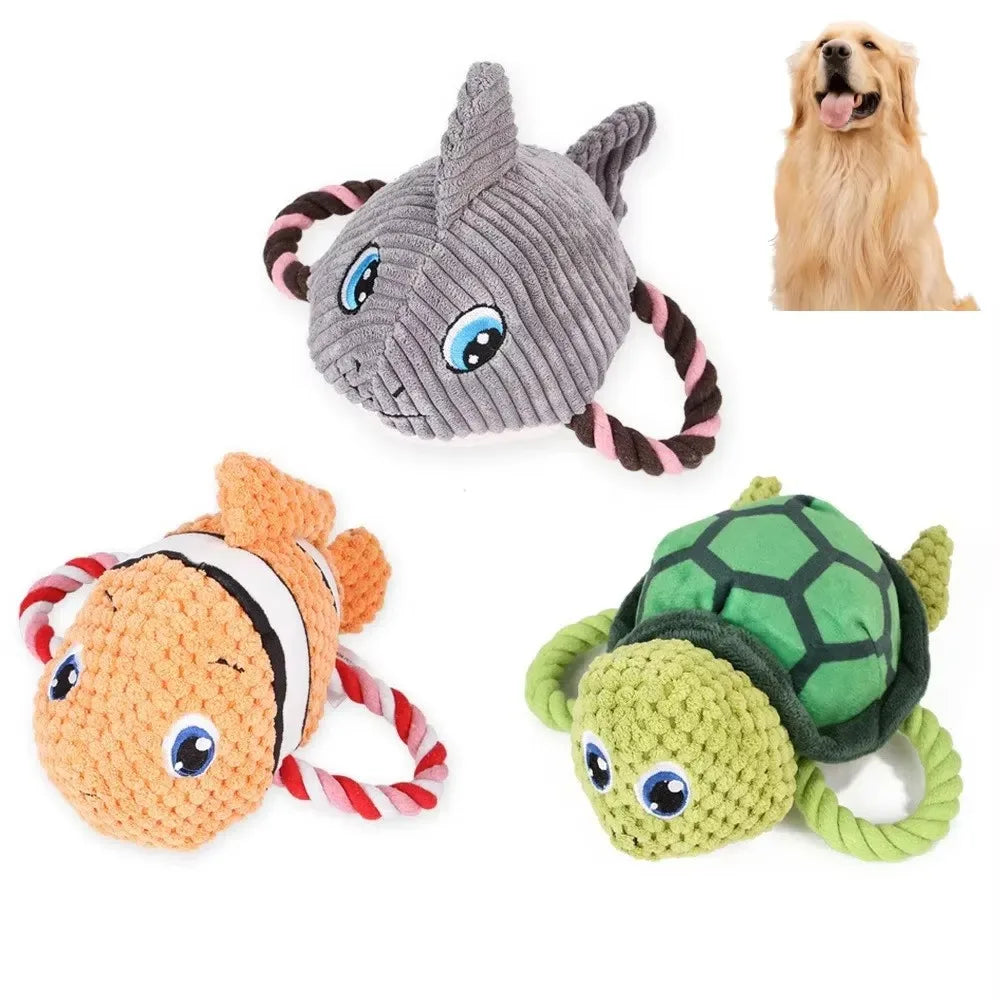Hot Selling New Style  Eco-friendly  Interactive Plush Squeaky Dog Toy