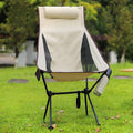 Portable Folding Camping Chair With Headrest Lightweight Tourist Chairs Aluminum Alloy Fishing Chair