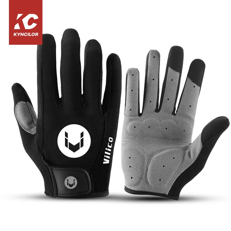Outdoor Sport Cycling Gloves Breathable Anti-slip Shock-Absorbing Full Finger Mountain Bike MTB Bicycling Gloves