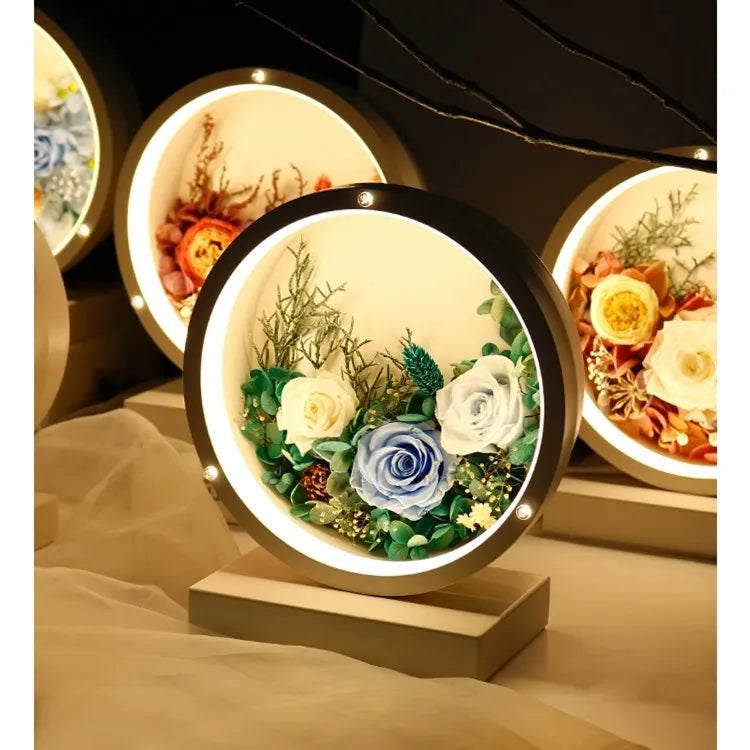 Wholesale Handmade Eternal Preserved Flower Lamp in Gift Box for Back to School Graduation Thanksgiving & Christmas MegaBDM