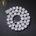 Bling Luxury 11mm Iced Out Diamond Choker Tennis Necklace 18k Gold Plated Hip Hop Jewelry Clustered CZ Tennis Chain