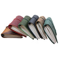 Personalized Creative Genuine Leather Handmade Customizable Journal Custom Printing Elastic Strap Organizer/Planner for Alumni