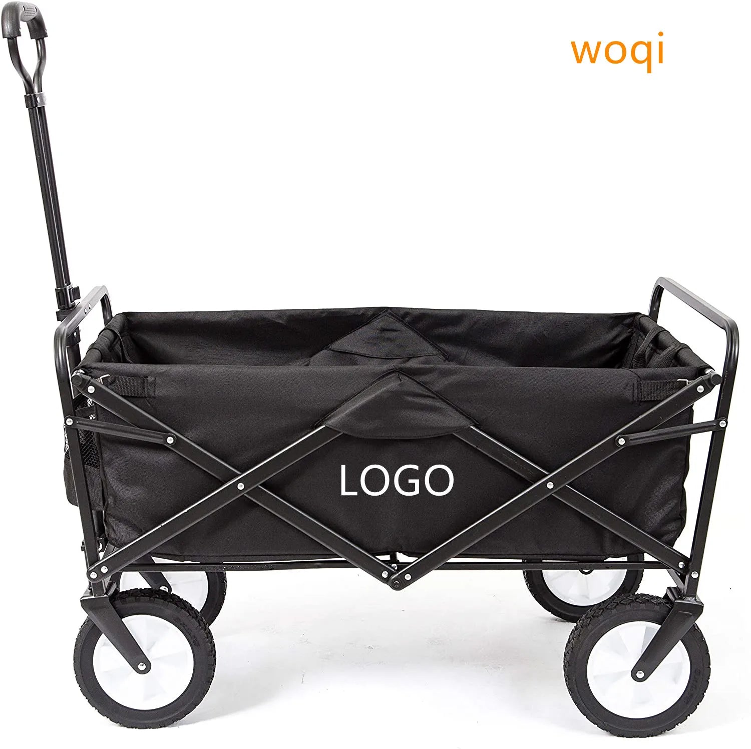 Woqi  Park Utility Kids Wagon Portable Beach Trolley Cart Camping Foldable Folding Wagon