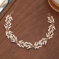 Wedding Hair Accessories Crystal Pearl Headband Flower Headpiece Jewelry Bridal Hair Bands for Women MegaBDM