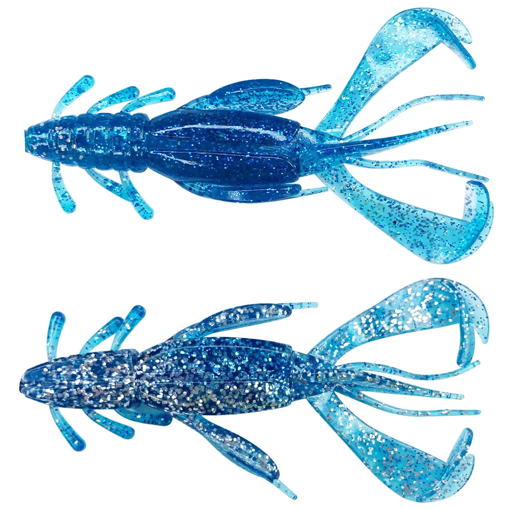 Newbility 10cm 10g Crayfish Shiner Fishing Lure Japan Shad Bait Eye Soft Plastic Fishing Lures Molds