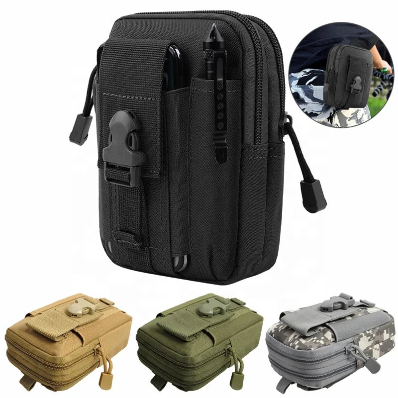 Wholesale Molle Sport Waist Bag Men Outdoor Molle Tactical Attachment Cell Phone Pack Lightweight Load-carrying Equipment
