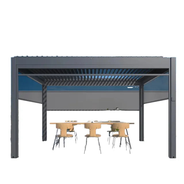 Hot Sale DIY Elevated Wood Stand Kit with Heavy-Duty Steel Bracket Outdoor Garden Pavilion Wholesale Pergola Bracket