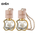 Car Air Freshener Pendant 10ml Hanging Car Perfume Wooden Cover Empty Glass Bottle
