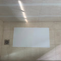 Heavy Duty Durable Eco-Friendly Water Resistant Soft Vinyl Die Cut Bath Mat Single Sided Transparent White Sticker 16"x30"