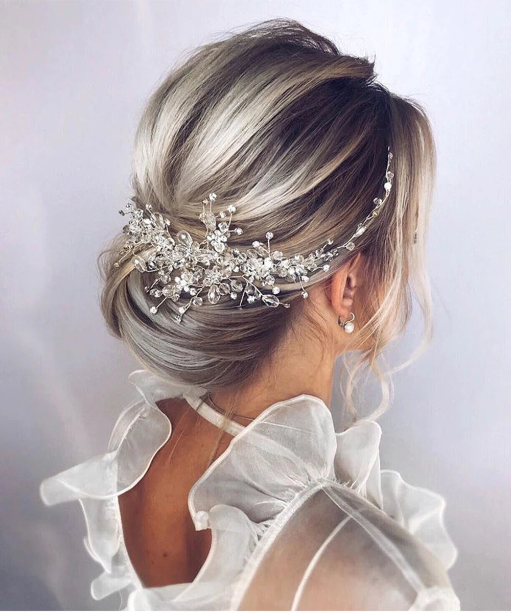 Women Wedding Hair Accessories pink Retro Bride Crystal Crowns Tiara 6 Colors Bridal Crown Tiaras Wedding