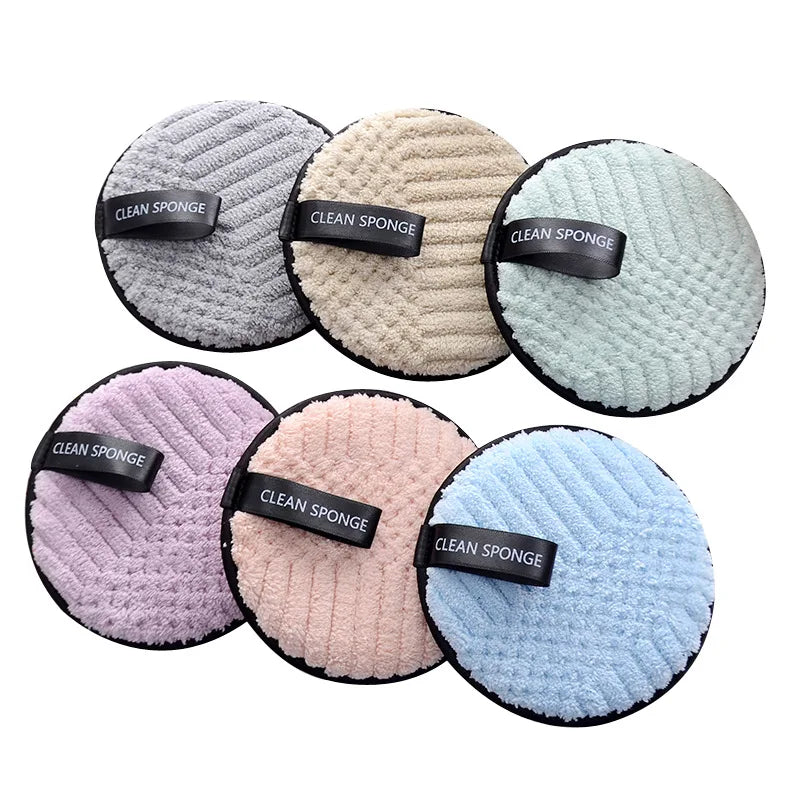 Cleansing Face Makeup Eco Friendly Reusable Makeup Remover Round Cotton Pads Opp Bag Skin Care Organic Cosmetic Microfiber Pad