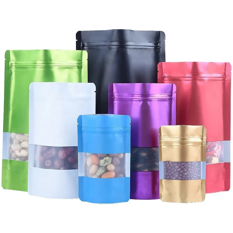 2026 Factory Top Zip Plastic Bag Food Packaging Zipper Die Cut Bags Stand up Zip Lock 1lb Mylar Plastic Bag for Food