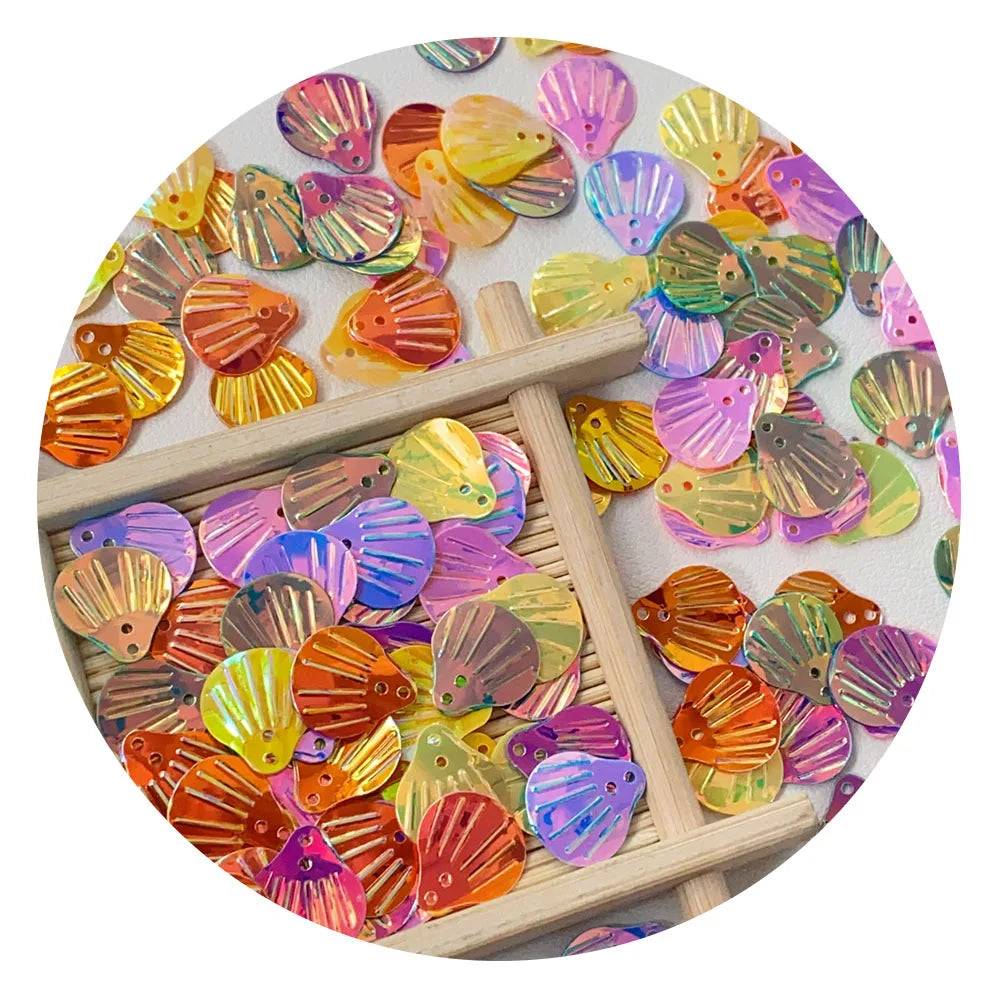 New Product Shell Sequin With Hole Glitter Handwork Sequins for Sewing Crafts Bag Clothing Accessories