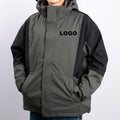 Gelan Men's Fashion Off-Shoulder Storm Jacket 3-in-1 Protected Windproof & Waterproof Warm for Spring With Polyester Filling