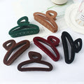 MIO Winter 11cm Hair Claw Clip Large Size Festival Clamps Retro Style Elegant for Women Lady Solid Color Popular Shark Clips