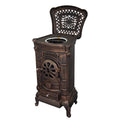 Wood Burning Fireplace Heating Glass View Freestanding Cast Iron Retro Wood Stove for Hotel Use
