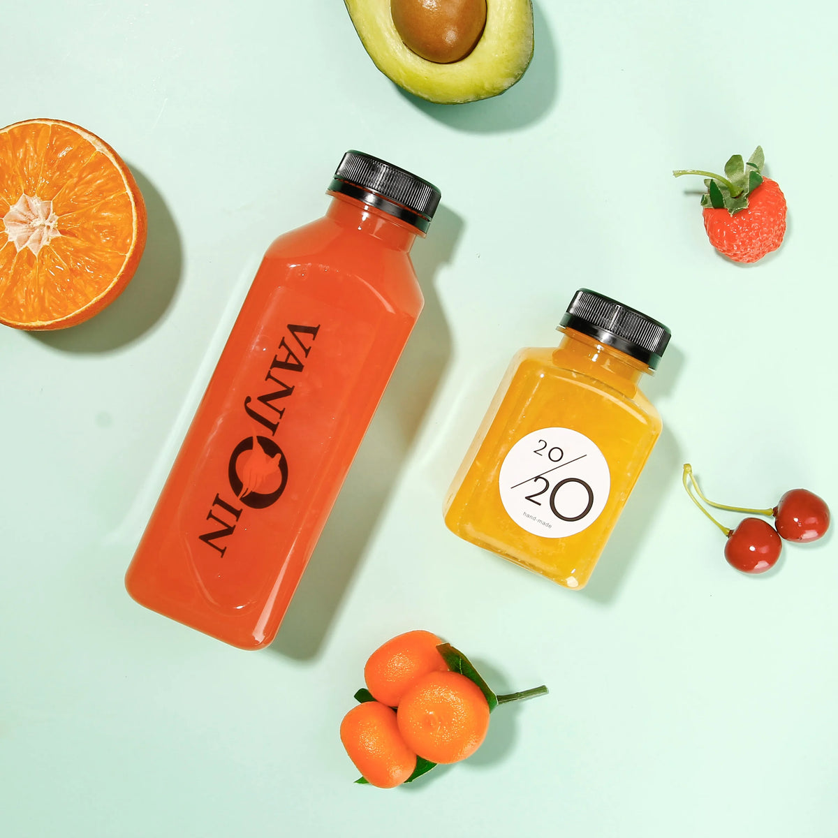 7oz 8oz Cold Brewed Ice Coffee Beverage Plastic Bottles and 200ml 250ml Freshly Squeezed Juice Bottle Disposable Milk Tea Bottle