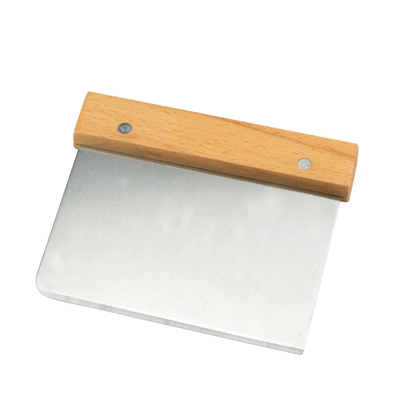 Hot Sale Multifunction Pastry Scraper Stainless Steel Pizza Dough Scraper Cutter