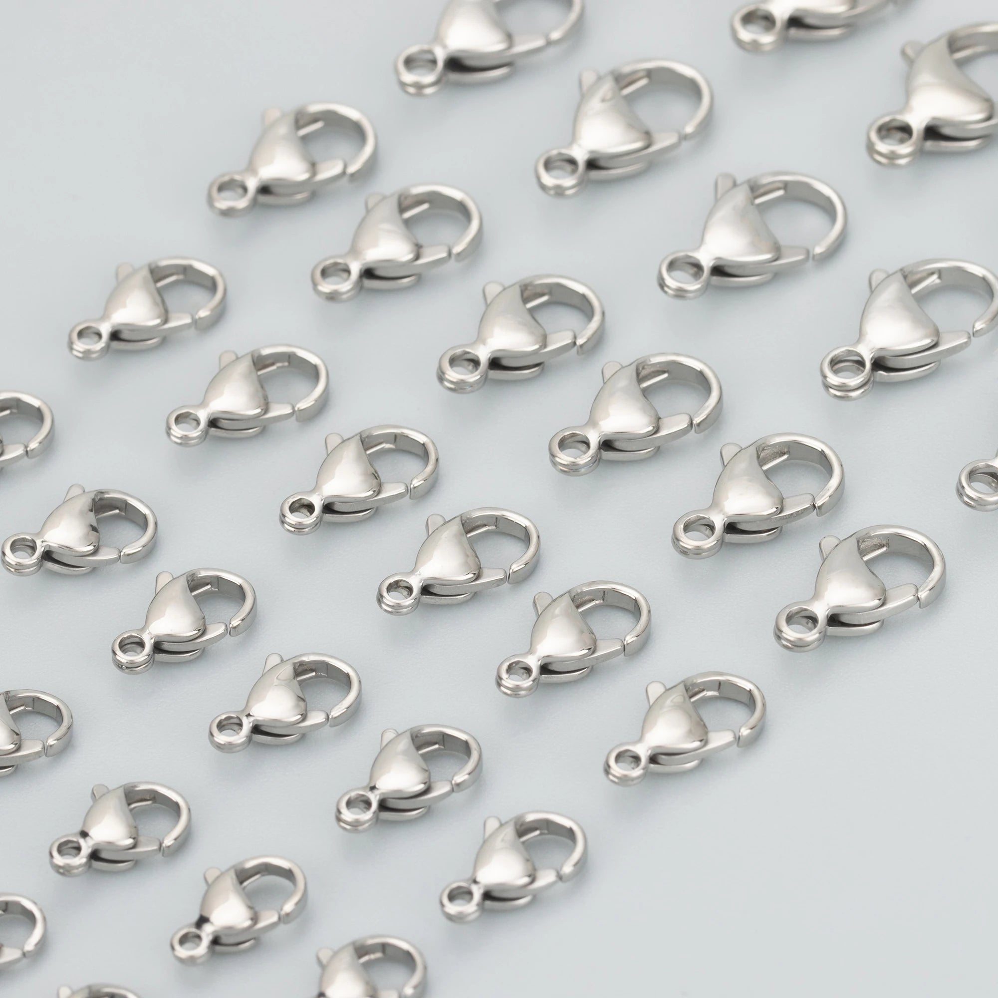 MB83 Wholesale Jewelry Accessories Nickel-Free Stainless Steel Clasp Hooks Pass REACH Copper Findings 10pcs/Lot