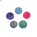 20pcs/Lot 2mm-6mm Top Fire Color Play Round Flat Back Cabochon Synthetic Opal Stone in Stock