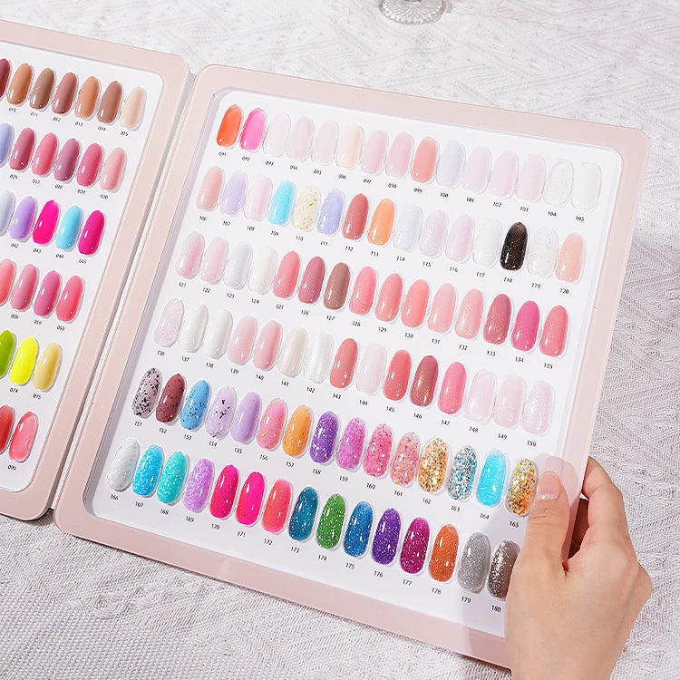 Nail Color Display Advanced UV Gel Polish Rubber Base Color Book