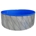 Aquarium PVC Tarpaulin Fish Pond Biofloc Fish Tank Light Blue Double Coated PVC Canvas 560gsm Galvanized Sheet 5m Diameter 1.15m