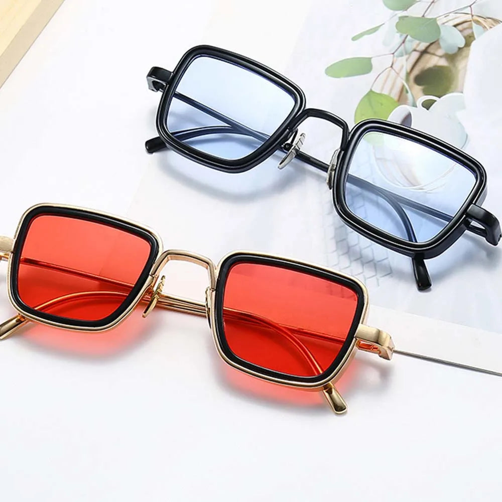 2023 New Arrival Fashion Style Retro Square Classical Metal Frame Men's Sunglasses Sun Glasses Men