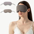 New Style Cool Ice Silk Eye Mask Breathable Light-blocking Sleep Simulation Silk Eye Mask Summer Travel Ear-hanging Eye Mask