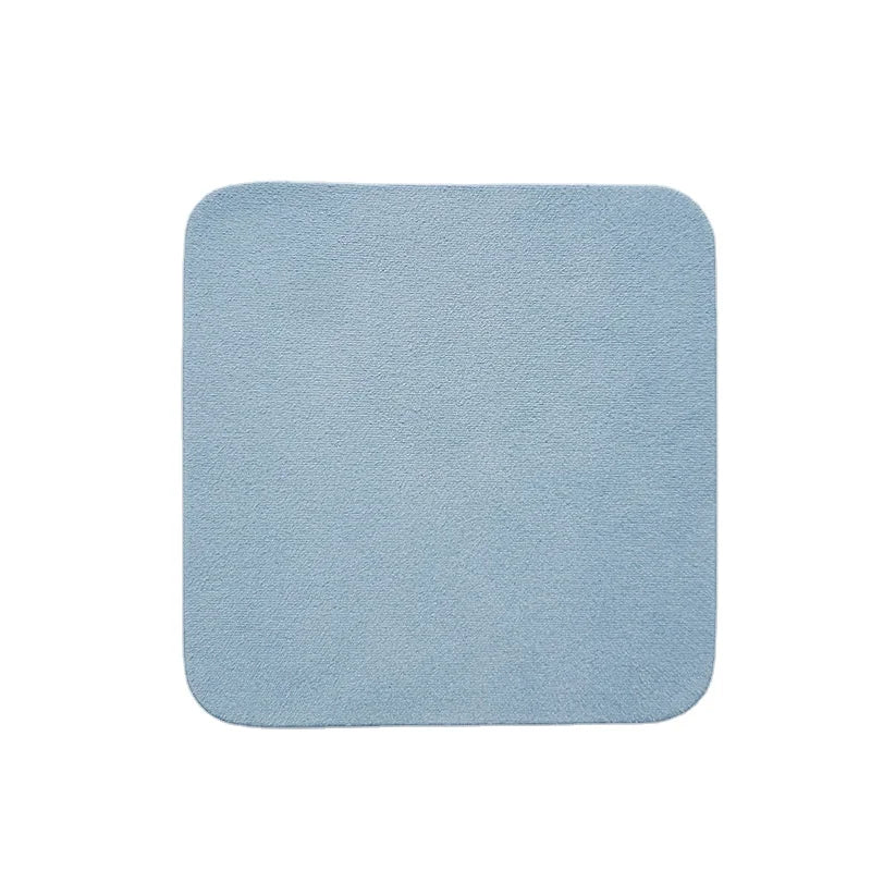Wholesale 10*10 CM Microfiber Soft Glasses Lens Wiping Cloth Printed Logo Suede Screen Watch Eyeglasses Cleaning Cloth