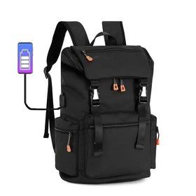 New Arrival Men Notebook Gym Sport Dayback Students School Mochila Laptop Bag USB Charging Port Other Backpack
