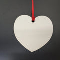Heart Ornament Shape MDF Sublimation Blanks Christmas Ornaments Wooden