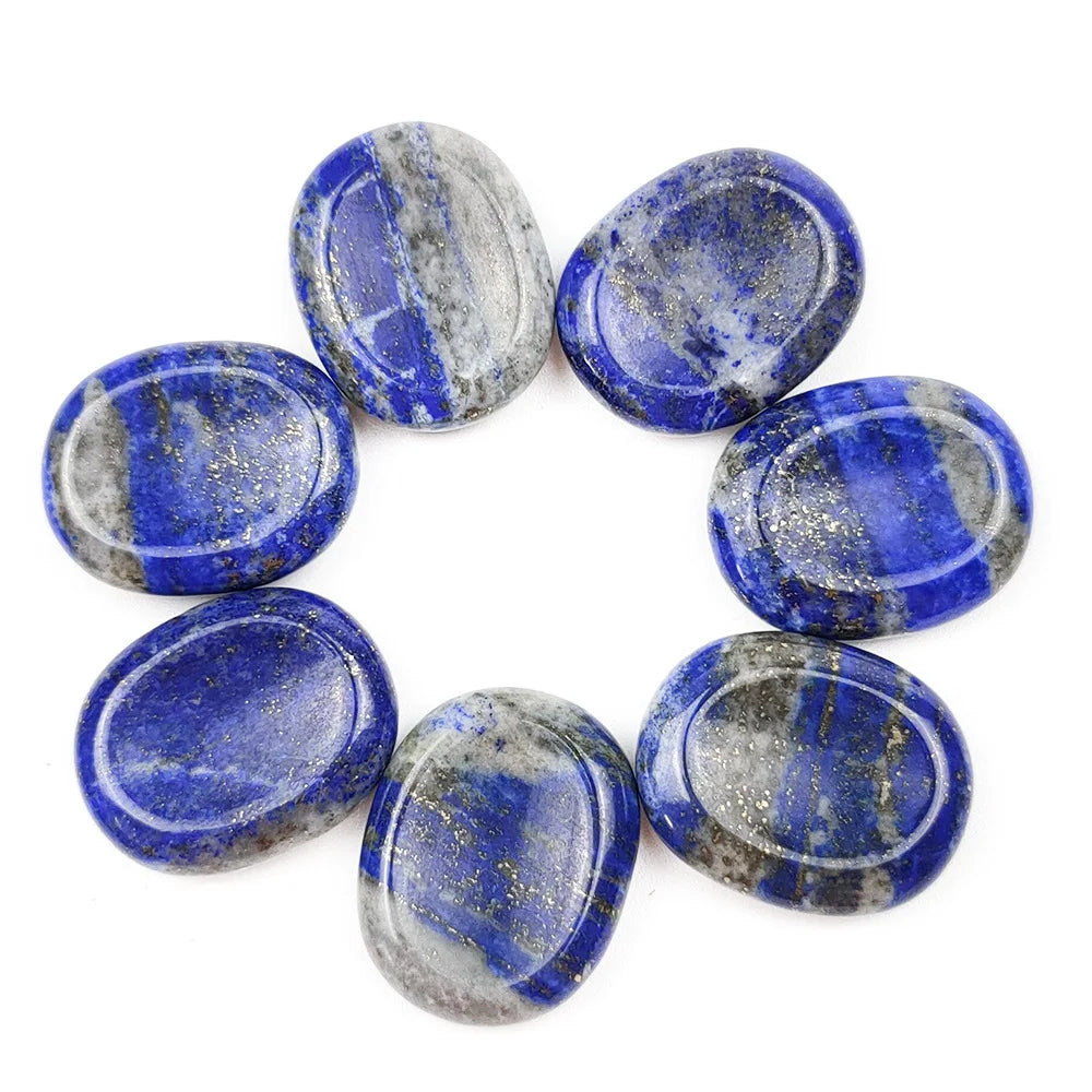 2026 Natural crystal healing Stones Box Raw Minerals Crystals Lapis Lazuli worry stone Crafts