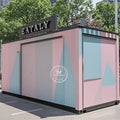Customizable Size Foldable House Container Coffee Shop Shipping Container Homes Mobile Coffee Shop