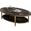 Luxury Gold Metal Frame Marble Top Modern Centre Table Living Room Furniture for Hotel Lobby and  Stainless Steel Coffee Table