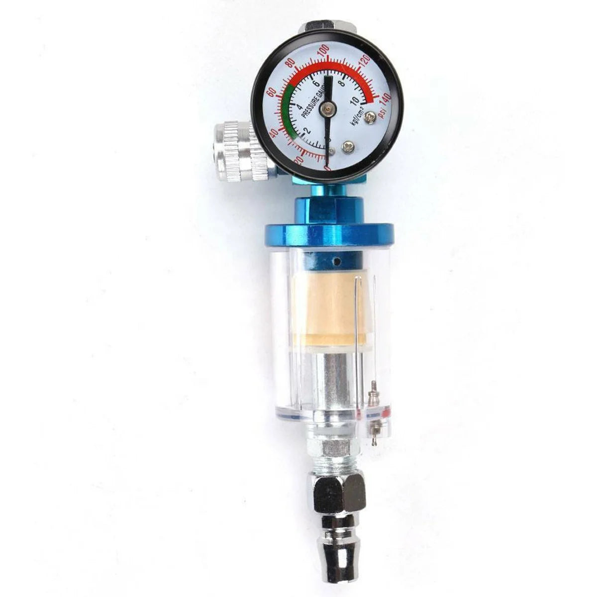 1/4 "Thread Spray Gun Mini Air Brush Oil Water Separator Pressure Regulator Clear In-line Tool Water Trap Filter Paint Accessory