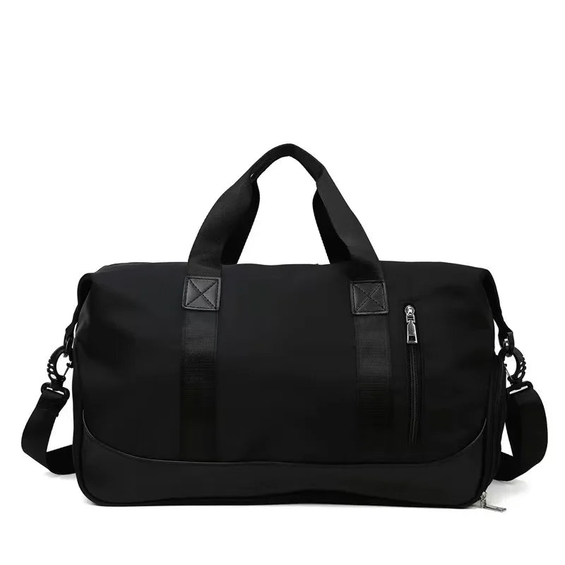 Large Capacity Gym Bag Wet Pocket Shoe Compartment Custom Logo Waterproof Oxford Material Portable Zipper for Fitness Yoga