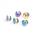 Brass Badge Pin Keepers Lapel Clutch Clasp Rainbow Locking Pin Back