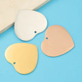 Factory Customization Personalized Mirror Polished Stainless Steel Hollow Pet Blank Label Heart Pendant Jewelry Wholesale